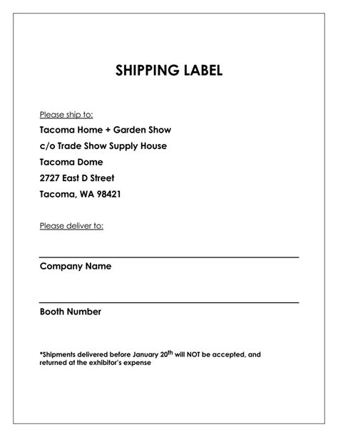 38 Free Shipping Label Templates Easy To Edit And Print