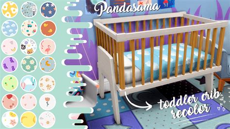 Moos Cc Finds Pandasama Toddler Crib Recolor