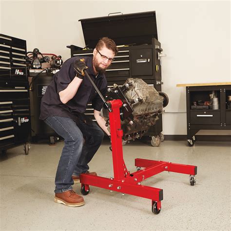 Strongway Rotating Engine Stand — 1,500-Lb. Capacity, Foldable ...