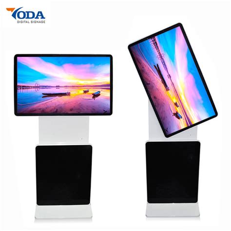 Premium Hd Touch Monitor Rotating Digital Signage Floor Standing