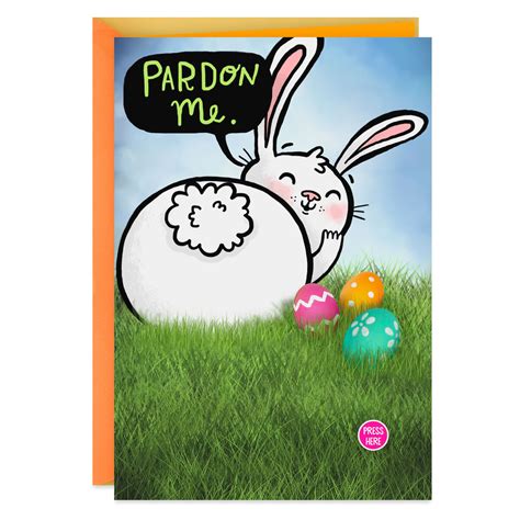 Farting Rabbit Funny Musical Easter Card Greeting Cards Hallmark