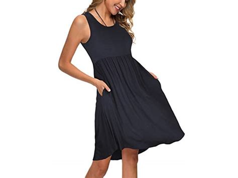 Kilig Womens Sleeveless Pocket Dress