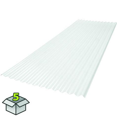 Sunsky 6 Ft 267 Lp Polycarbonate Roof Panel In White Opal 5pk 401025