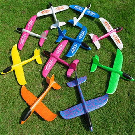 Led Form Airplane Hand Launch Throwing Glider Aircraft Inertial Foam