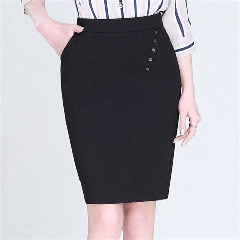 new 2017 spring women skirt fashion ol work office pencil skirts women slit high waist skirt