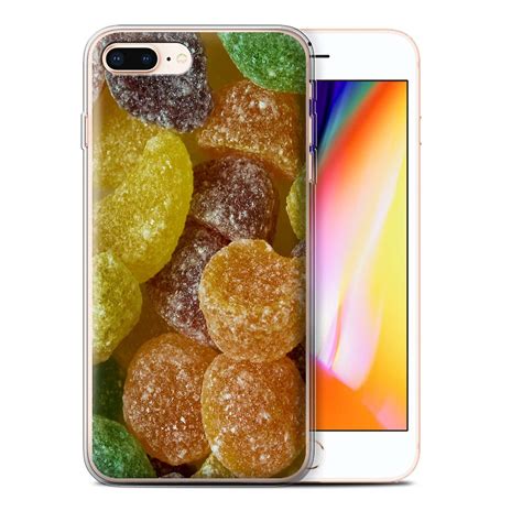 Stuff4 Gel Tpu Casecover For Apple Iphone 8 Plusfruit Pastilles