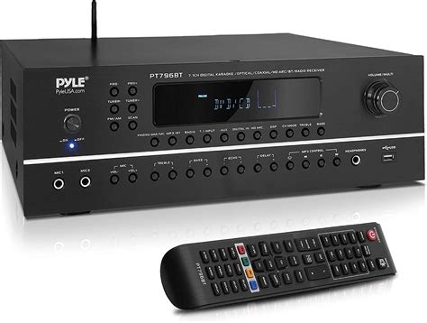 Pyle 7 1 Channel Hi Fi Bluetooth Stereo Amplifier 2000 Watt AV Home