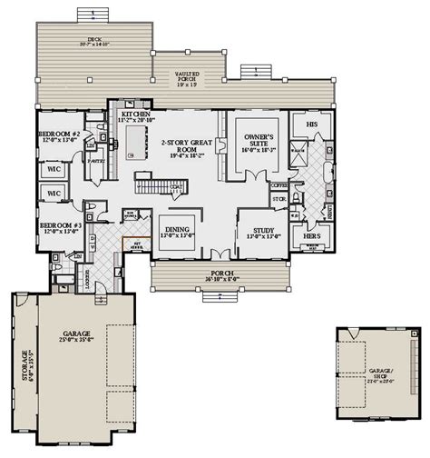 House Plan 6849-00090 - Modern Farmhouse Plan: 5,001 ...
