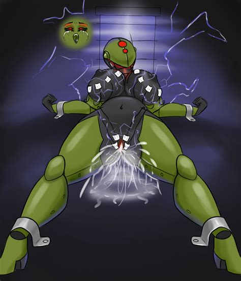 rule 34 assaultron bound breasts electricity electrodes electrostimulation fallout female