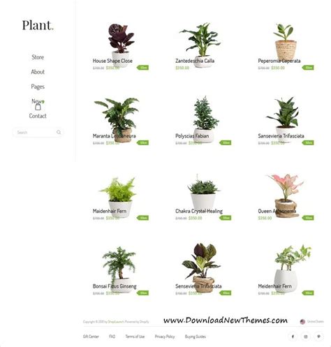 Plant Gardening And Houseplants Shopify Theme Plants Houseplants