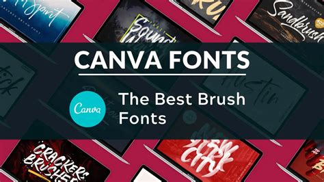 Canva Brush Fonts The Best Brush Fonts In Canva Blogging Guide