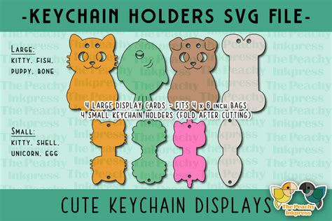 Download Keyring Holder Keychain Display Card Svg Free DXF File | Free