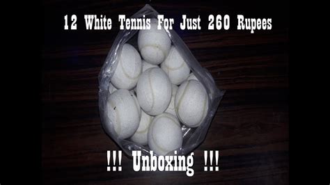 White Tennis Balls Unboxing White Tennis Balls For Just 260 Rs