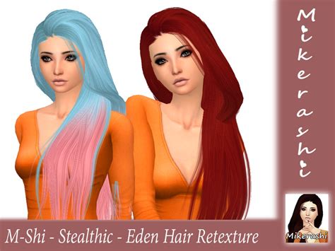The Sims Resource M Shi Stealthic Eden Hair Retexture Mesh Needed