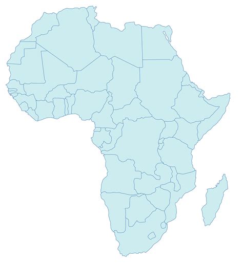 Africa Blank Maps Mappr