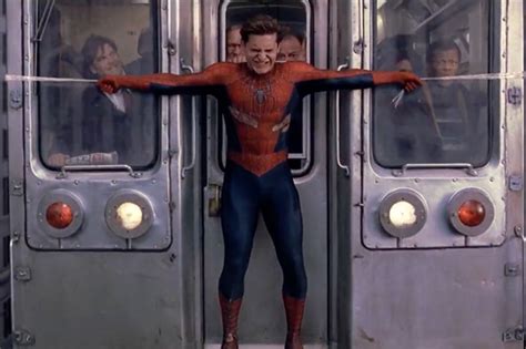 Tobey Maguire Spider Man Train Scene