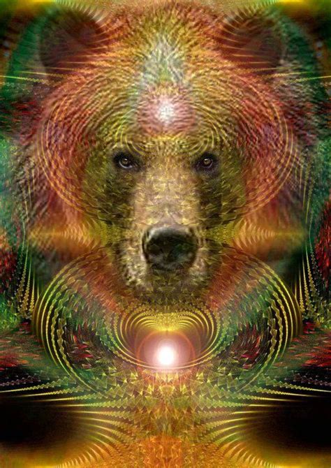 Spirit Animal 13 X 19 Inner Strength Art Print Of Bear Art