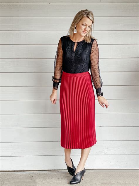 Pleated Skirt Outfit Ideas - Tuttle Party of 5