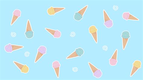 Ice Cream Background Cute Desktop Wallpaper