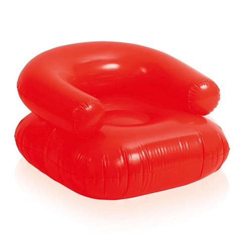Ebuygb Inflatable Floating Blow Up Lounge Chair In Red Inflatable