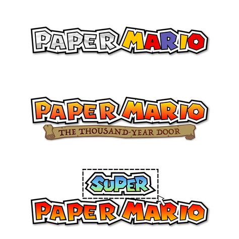 Paper Mario Logo Redesigns By Supastefano On Deviantart