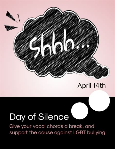 Day Of Silence Template Postermywall
