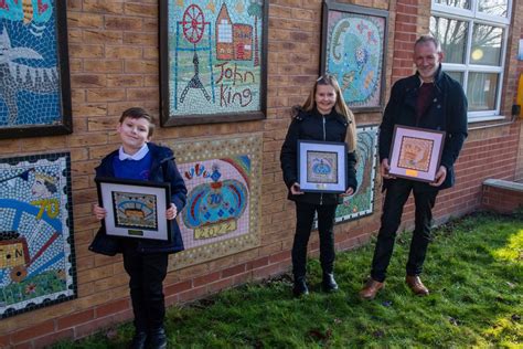 Pinxton Village Hall Gets New Mosaics Designed By Local Pupils