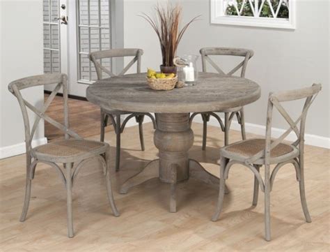 Made from acacia wood in a weathered gray polish, the schneider is a rectangular dining table designed to seat six. Weathered Driftwood grey Dining table x back chairs ...