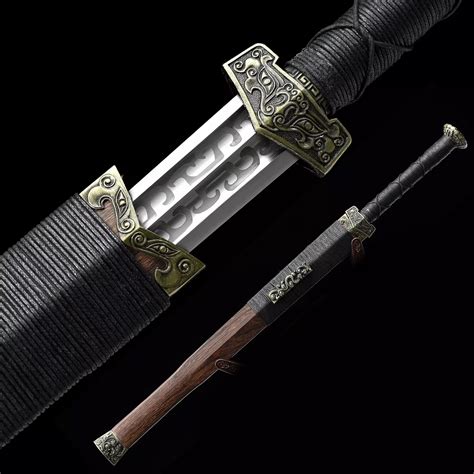 Han Sword Handmade High Manganese Steel Branding Blade Chinese Han