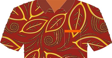 Contoh Baju Batik Vector | Free DOWNLOAD vector