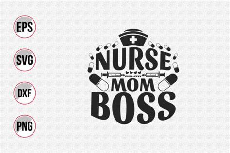Nurse Mom Boss Svg Graphic By Uniquesvg99 · Creative Fabrica