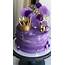 49 Cute Cake Ideas For Your Next Celebration  Purple With Gold Accent