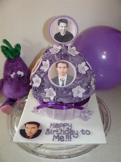 Tom cruise has a signature sweet he sends out to his famous friends each holiday — doan's bakery's white chocolate coconut bundt cake — and they can't get enough. Purple Tom Cruise Giant Cupcake Cake - CakeCentral.com