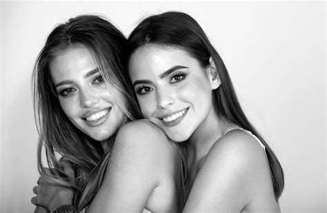 premium photo portrait of beautiful sensual sexy lesbian couple hugging romantic girl friend