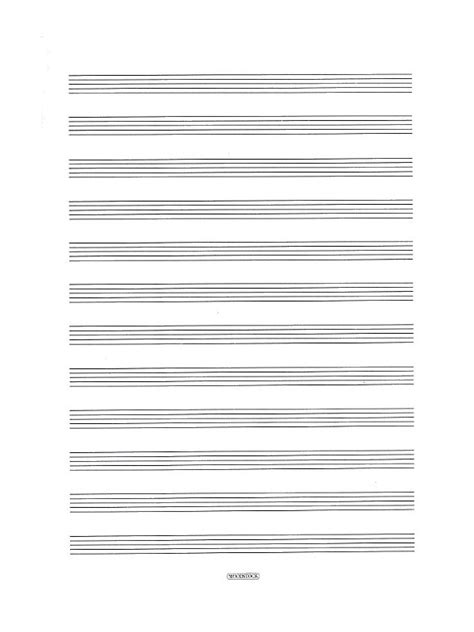 The best staff paper (also referred to as sheet music paper or music manuscript paper) is comprised of staves, or horizontal lines, that let you write out your notes and rhythms. Woodstock Music Manuscript Paper: 12 Stave - 32 pages (A4 Stitched) - Tuition | musicroom.com