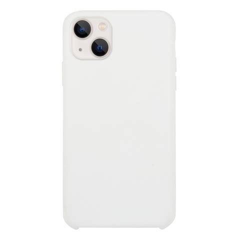 Solid Silicone Phone Case For Iphone 13 Mini White