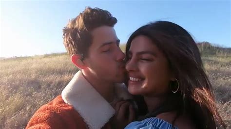 Watch Access Hollywood Interview Priyanka Chopra Gets Showered With Kisses From Nick Jonas In
