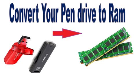 How To Use Pen Drive As A Ram How To Use Usb Flash Drive As A Ram In