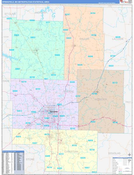 Maps Of Springfield Metro Area Missouri