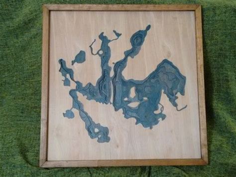 Lake arthur road bed map. Custom wooden lake map | Etsy | Lake map, Wooden, Lake