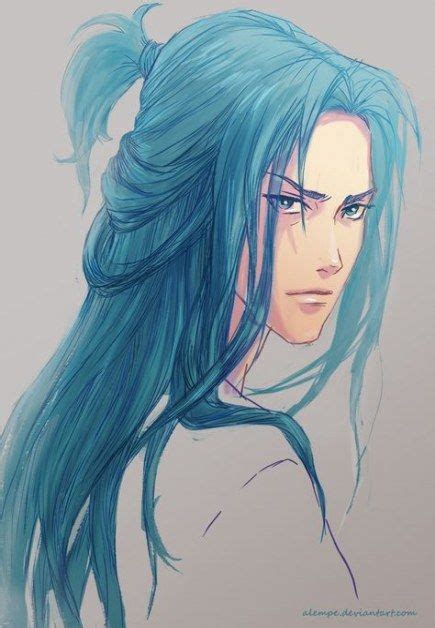 One common characteristic of this hair is that the portions that would cover the eyes are often swept to the sides with one big chunk going down the middle of the face to around. 59+ Ideas hair blue boy guys | Anime boy hair, Anime blue ...