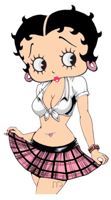 Betty Boop Skimpy Schoolgirl Outfit Hot For Teacher Heart Tattoo
