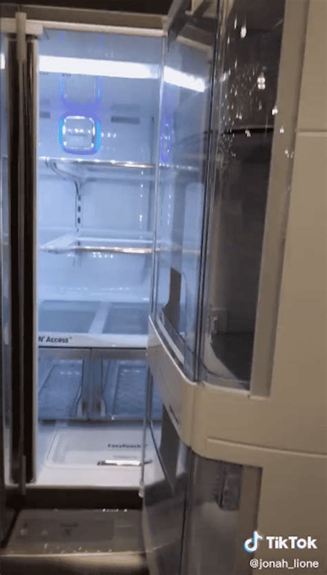 The condenser from those usually sits on the top of the box, but it wouldn't cause any issues to relocate on the is there a temperature inside a home where a opening a refrigerator will actually cool down a room? Rich Kids Are Sharing Videos Of The Same Bougie Fridge On ...