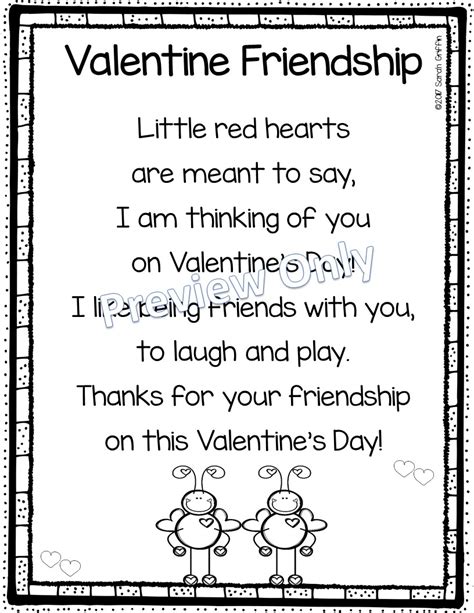 Children Valentine Day Poem For Parents