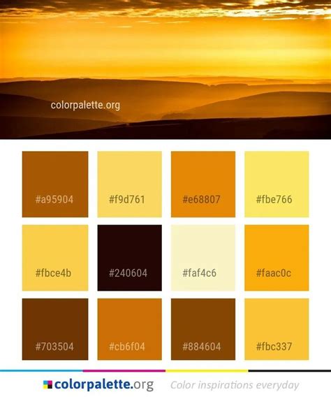 Pin By Cyn M On Amber Copper Bronze Color Palette Yellow Color