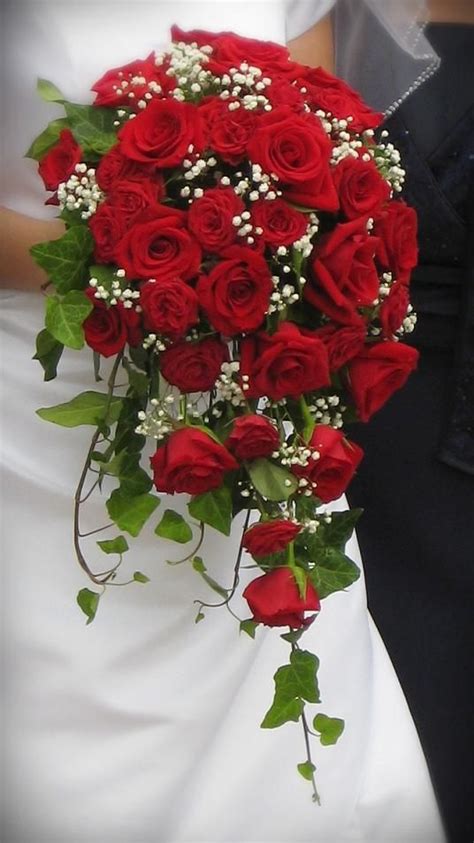 Check spelling or type a new query. Wedding flowers red roses, Rose bridal bouquet, Red ...
