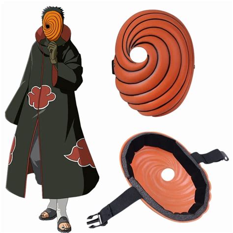 Anime Naruto Uchiha Mask Tobi Obito Akatsuki Ninja Madara Cosplay