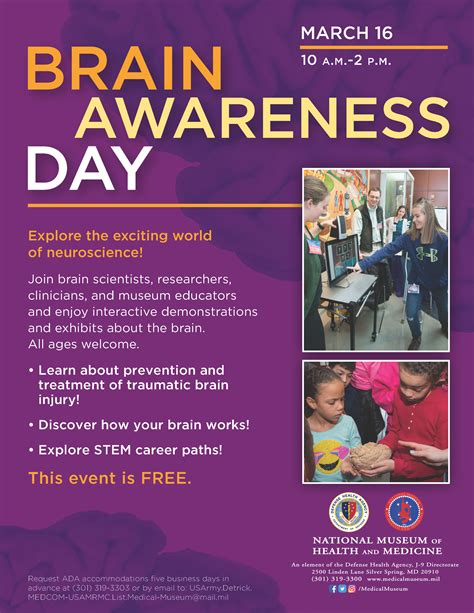 National Museum Of Health And Medicine Nmhm Brain Awareness Day At