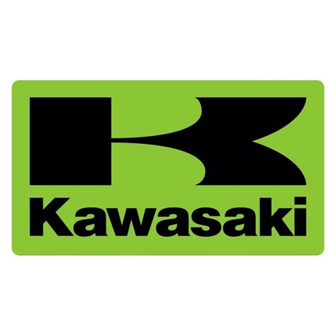 Dcor Visuals® 40 20 108 Kawasaki Logo Style Squared Icon Decal