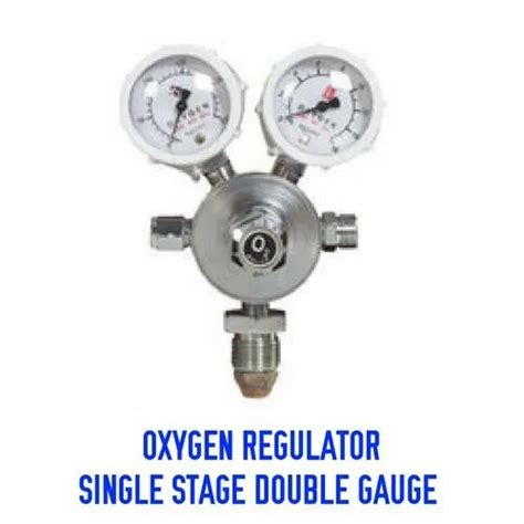 Medical Oxygen Regulator Single Stage Double Gauge For Hospital